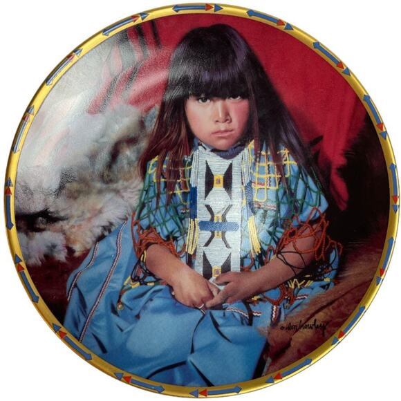 Lenox Indigo Girl by Don Crowley Collectable Plate - Picture 1 of 4